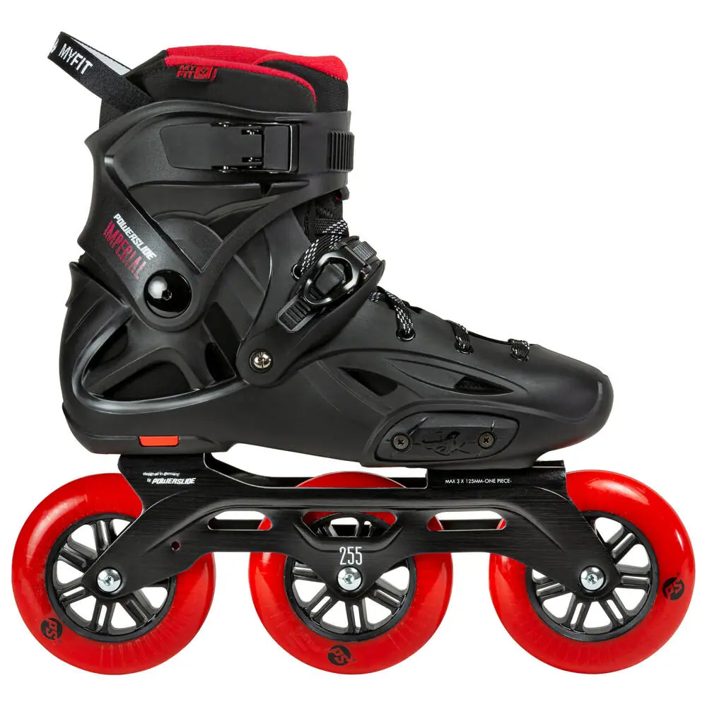 POWERSLIDE Imperial Black Red 110 Freeskates 1 POWERSLIDE Imperial Black Red 110 Freeskates